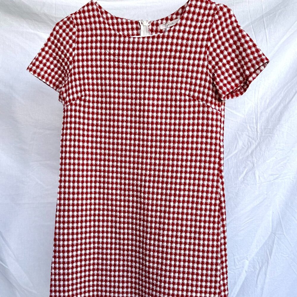 Red & white checkered dress